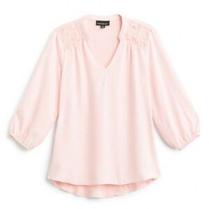 Fortune + Ivy Women's Pink Blouse size Medium